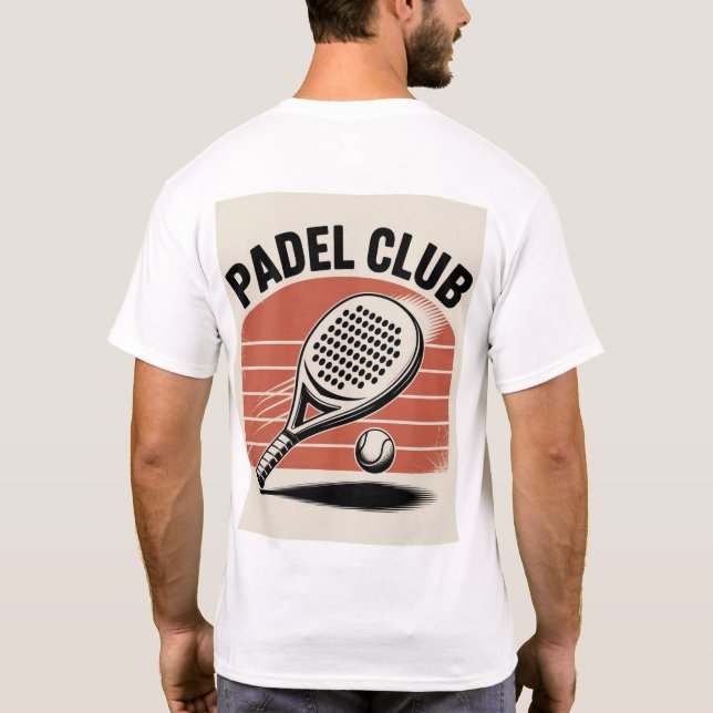 Padel club, Padel Tennis T-Shirt (Back)