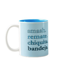 Padel Coffee Mug-Personalise Word Vibes Sky Blue