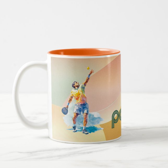 Padel Coffee Mug: Vibrant Style Collection Vol.1 Two-Tone Coffee Mug (Left)