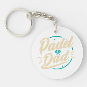 Padel Dad Platform Tennis Paddleball Padel Key Ring