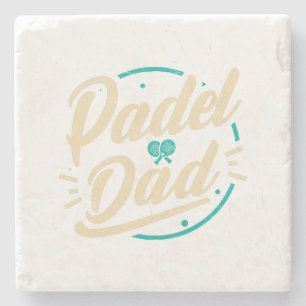 Padel Dad Platform Tennis Paddleball Padel  Stone Coaster