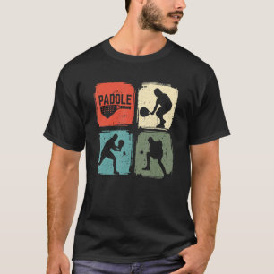 Padel Funny Padel Player Vintage Retro Gift T-Shirt