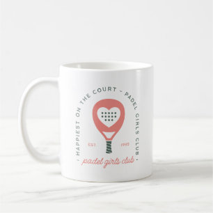 Padel girls club pink aesthetic  coffee mug