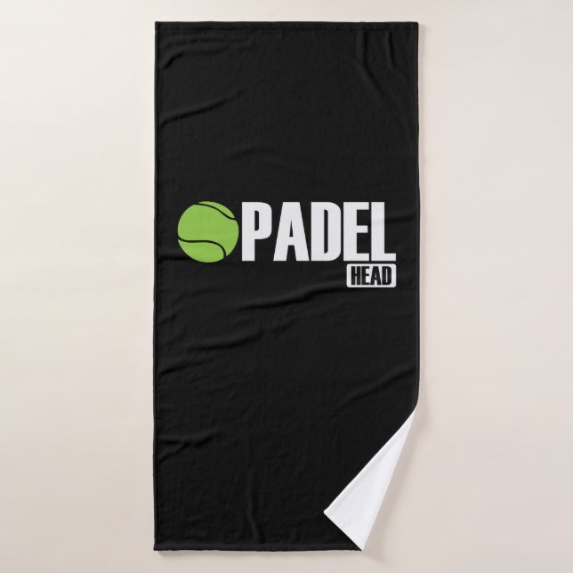 Padel Head Tennis Sport und Ball Bath Towel (Bath Towel)