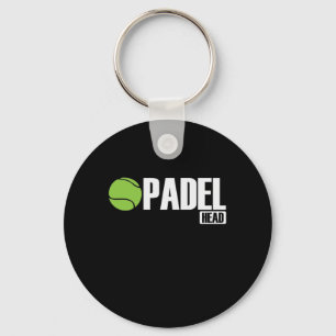 Padel Head Tennis Sport und Ball Key Ring