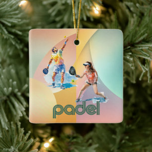 Padel Holiday Ornament – Vibrant Padel Style