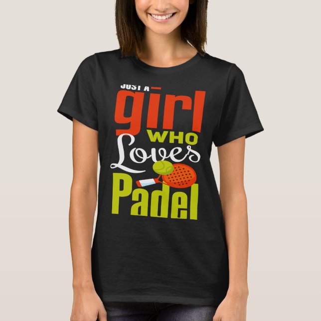 Padel  I Love Sport Padel Girls  Padel Player T-Shirt (Front)