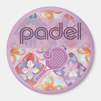 Padel Magnet – Spanish Tile Vibes in Purple