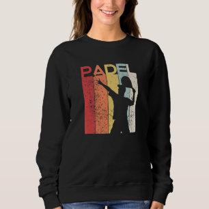 Padel Man Padel Racquet Retro Sweatshirt