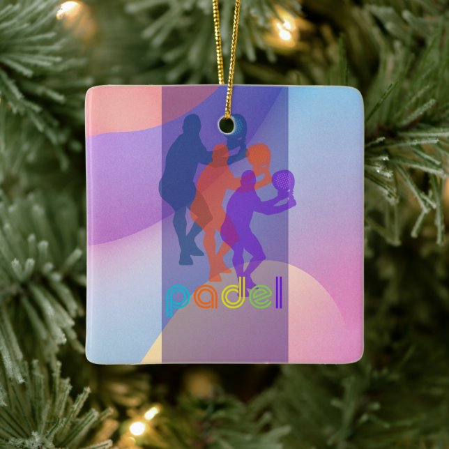 PADEL ORNAMENT – VIBRANT STYLE for HIM BRIGHTS (Tree)