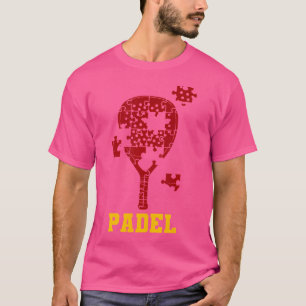 Padel Paddle Tennis Paddel Racquet Ball Puzzle T-Shirt