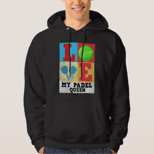 Padel Paddle Tennis Queen Princess Backhand Racket Hoodie