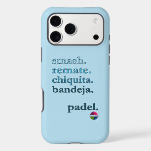 Padel Phone Case-Personalize Word Vibe Sky Blue