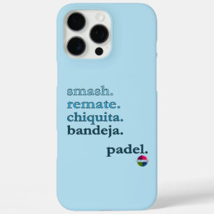 Padel Phone Case-Personalize Word Vibe Sky Blue iPhone 16 Pro Max Case
