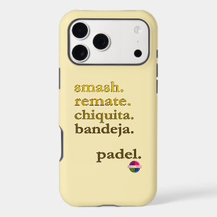 Padel Phone Case-Personalize Word Vibe Yellow Gold