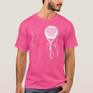 Padel Player Heartbeat For Padel Tennis Fan Coach T-Shirt