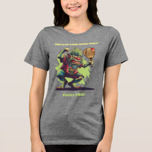 🧌Padel Racket Rager Tri-Blend Shirt