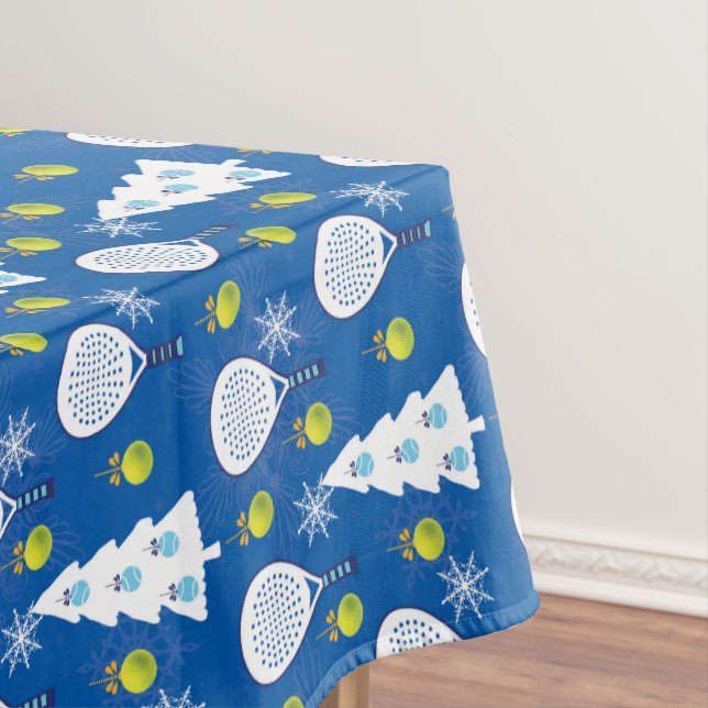🎾🎄 Padel Smashing Christmas Tablecloth (In Situ)