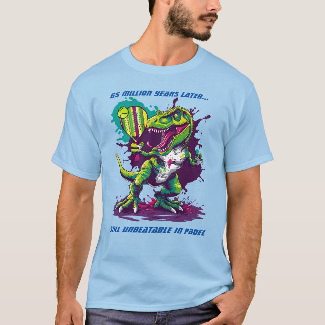 Padel T-Rex 🐵  Backhand T-Shirt (Front)
