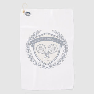 Padel Tennis Club Aesthetic Custom Name Bag Tag Golf Towel
