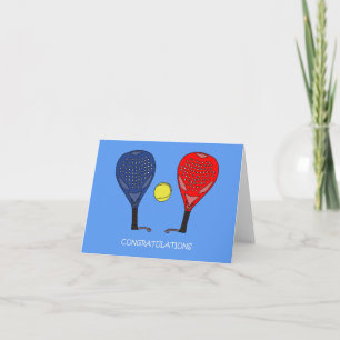 Padel Tennis Congratulations Card