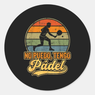 Padel Tennis Padel Players Cool Men Women Padel Gr Classic Round Sticker