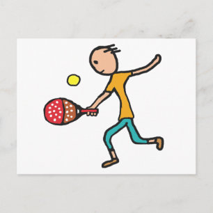 Padel Tennis Postcard