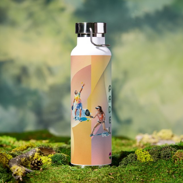 Padel Water Bottle: Vibrant Style Collection Vol.1 Bottle (Outdoor (Rotated))