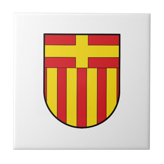 Paderborn city emblem Germany flag symbol sign Tile (Front)