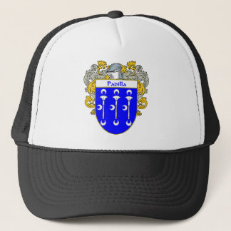 Padilla Coat of Arms/Family Crest (Mantled) Trucker Hat