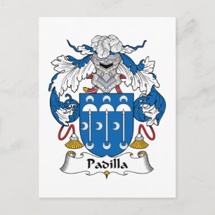 Padilla Family Crest Postcard