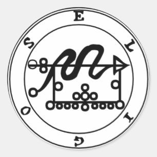 Padivo Eligos Goétia Classic Round Sticker