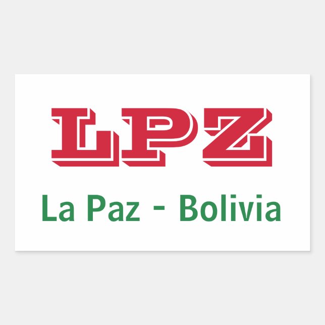 Padivo La Paz Bolivia Rectangular Sticker (Front)
