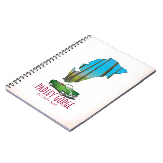 Padley Gorge peak district england map Notebook