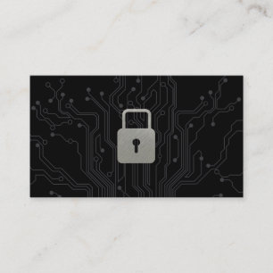 Padlock   Circuit Board II Business Card
