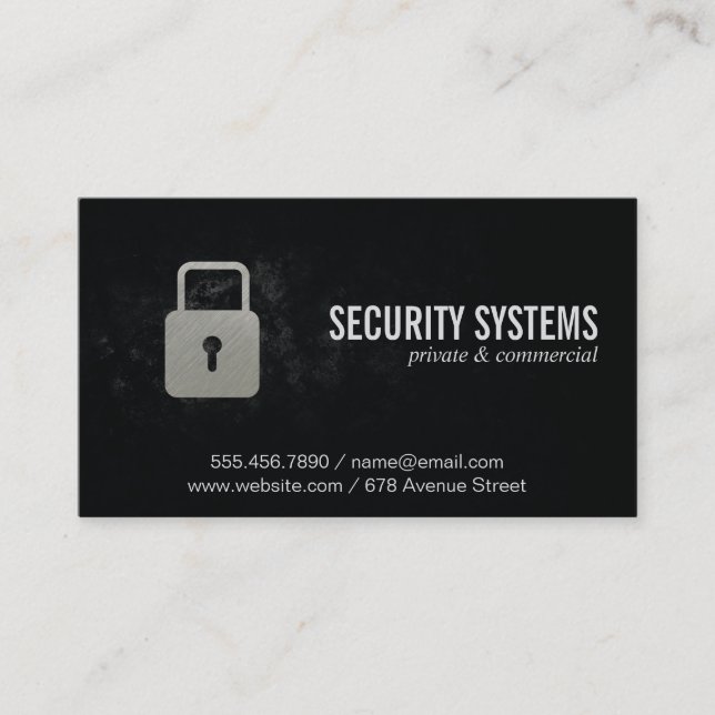 Padlock | Security Business Card (Front)