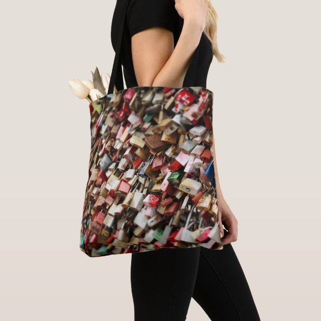 Padlock Tote Bag (Close Up)