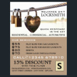 Padlocks Hanging on Rope, Locksmith Advertising Flyer<br><div class="desc">Padlocks Hanging on Rope,  Locksmith Advertising Flyers By The Business Card Store.</div>