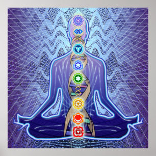 Padma Sambhava Radiant Purple Poster