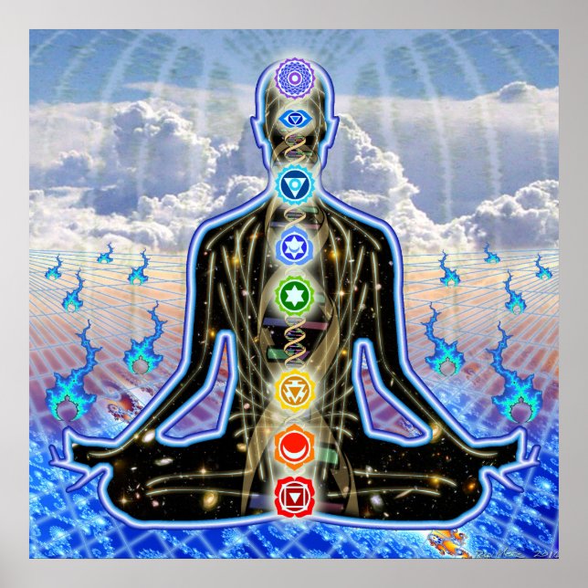 Padma Sky Fractal Flames Poster (Front)