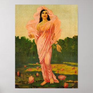 Padmini by Raja Ravi Varma Poster