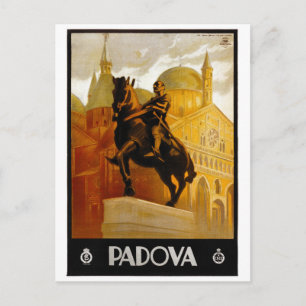 Padova Italy Vintage Travel Poster Postcard