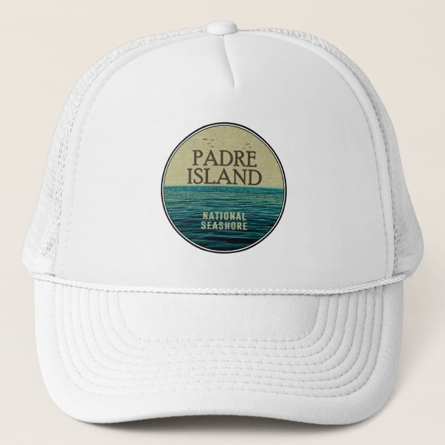Padre Island National Seashore Ocean Birds Trucker Hat (Front)