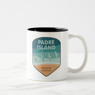 Padre Island National Seashore Seagulls Two-Tone Coffee Mug