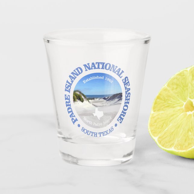Padre Island NS Shot Glass (Front)