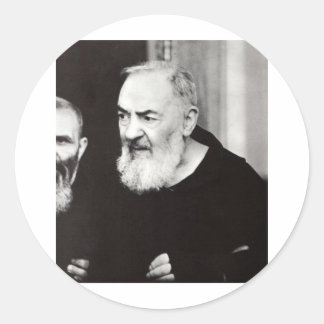 Padre Pio 102.jpg Classic Round Sticker