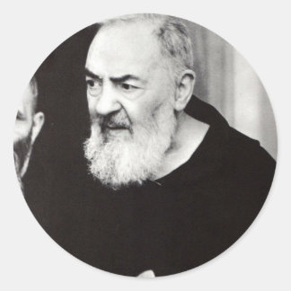 Padre Pio 102.jpg Classic Round Sticker