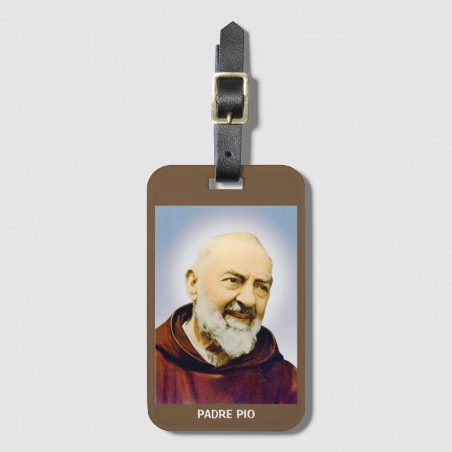 Padre Pio Luggage Tage Luggage Tag (Front Vertical)