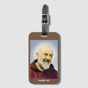 Padre Pio Luggage Tage Tag