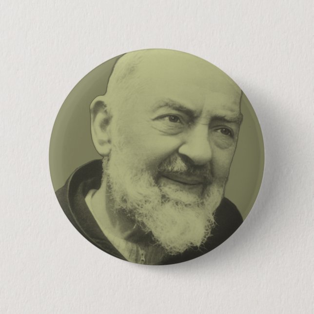 Padre Pio of Pietrelcina 6 Cm Round Badge (Front)